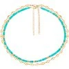 Coffret Colliers Surfeur Et Grain De Café (apatite) -Jollia Soldes Magasin coffret collier surfeur pierre bleu grain cafe