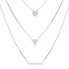 Collier Multi-chaînes Imagine (argent) -Jollia Soldes Magasin collier 3 rangs argent jollia 2