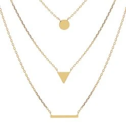 Collier Multi-chaînes Imagine (plaqué Or)