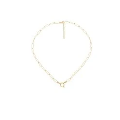 Collier Maillons Et Anneau (charms à Composer) -Jollia Soldes Magasin collier anneau maillon charm dore