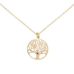 Collier Arbre De Vie (plaqué Or)