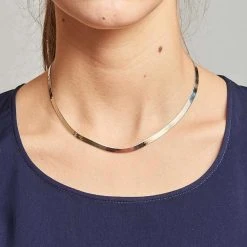 Collier Chaine (argent Rhodié) -Jollia Soldes Magasin collier argent chaine p 1