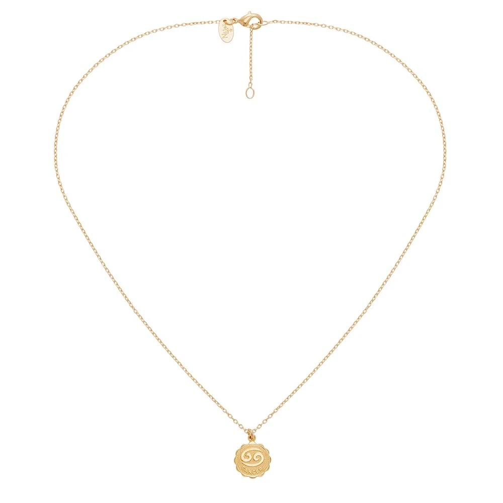 Collier Médaille Astrologique Cancer (doré) 5 Collier Médaille Astrologique Cancer (doré) – Image 3