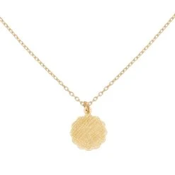 Collier Médaille Astrologique Capricorne (doré) -Jollia Soldes Magasin collier astro chaine fine 1 2