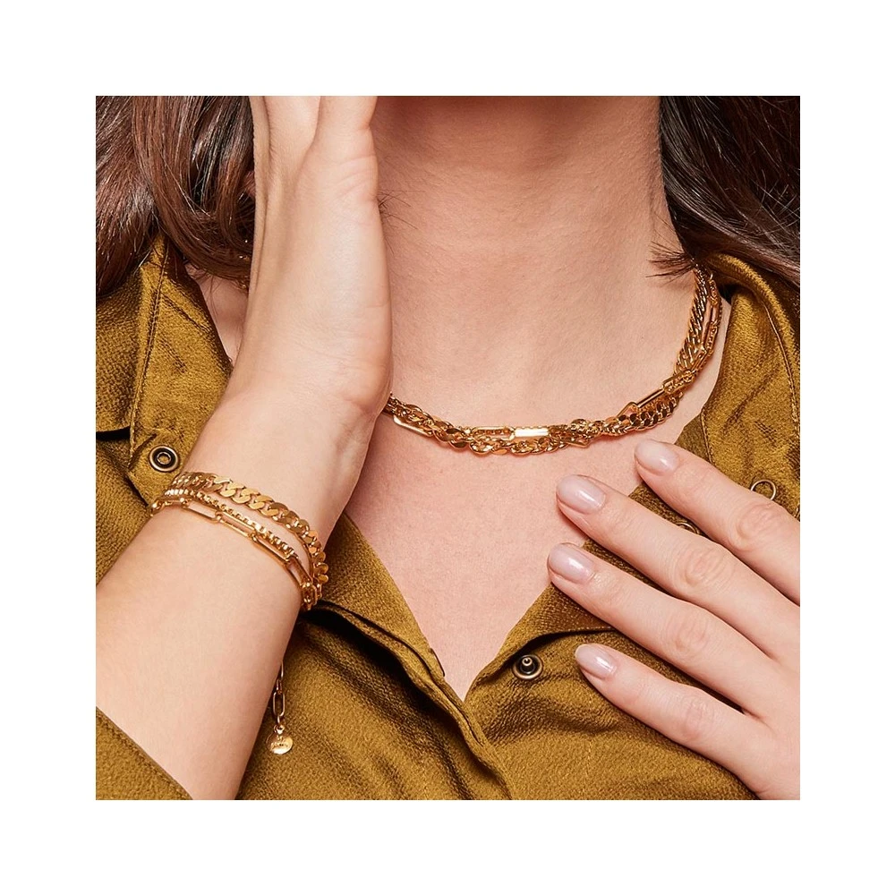 Collier Triple Chaînes Maillons (doré) 4 Collier Triple Chaînes Maillons (doré) – Image 2