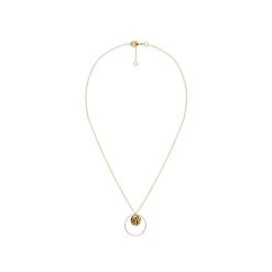Collier Cercle Et Petite Médaille Martelée (plaqué Or) -Jollia Soldes Magasin collier cercle medaille martele dore1