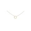 Collier Cercle Torsadé Et Cristal (plaqué Or) -Jollia Soldes Magasin collier cercle torsade cristal