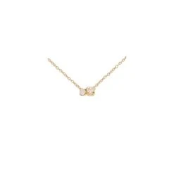 Collier Fin Et Strass (cristal/opal)