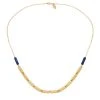 Collier Perlé Et Pierres (lapis) -Jollia Soldes Magasin collier chaine et pierre bleu 1