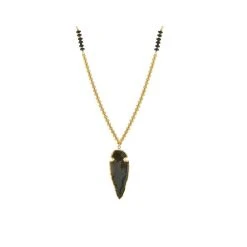 Collier Pierre Noire Stalactite