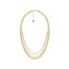 Collier Triple Chaînes Maillons (doré) -Jollia Soldes Magasin collier chaine rock dore by garance 1