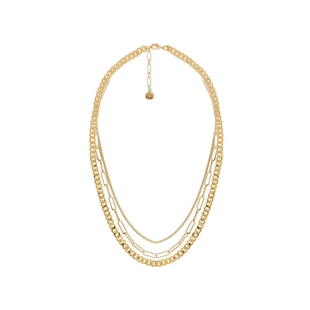 Collier Triple Chaînes Maillons (doré) 3 Collier Triple Chaînes Maillons (doré)