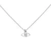 Collier Pendentif Oeil (argenté) -Jollia Soldes Magasin collier charm oeil zircon argent