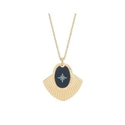 Sautoir Double Médailles Rose Des Vent (doré)