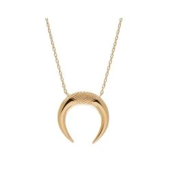Collier Corne (plaqué Or)
