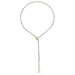 Multi-tours/sautoir Pierres Facettées (turquoise Africaine) -Jollia Soldes Magasin collier cravate pierre vert