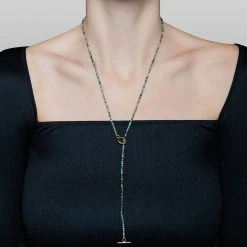 Multi-tours/sautoir Pierres Facettées (turquoise Africaine) -Jollia Soldes Magasin collier cravate vert pierre