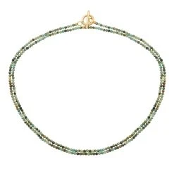 Multi-tours/sautoir Pierres Facettées (turquoise Africaine) -Jollia Soldes Magasin collier deux rangs pierre vert