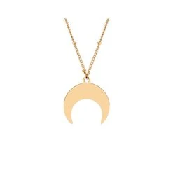 Collier Multirangs Pendentif (doré) -Jollia Soldes Magasin collier dore lune multirangs