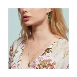 Collier Médaillon étoile Et Strass (doré) -Jollia Soldes Magasin collier dore medaillon etoile