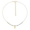 Collier Pendentif (turquoise/perle De Culture) -Jollia Soldes Magasin collier ete fine perle breloque