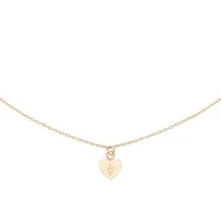 Collier Cœur étoile Filante (doré)