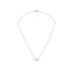 Collier Petite Corne (argent Rhodié) -Jollia Soldes Magasin collier femme argent corne