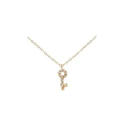 Collier Fin Clé (doré)