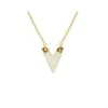Collier Pendentif V (doré) -Jollia Soldes Magasin collier fleche zirconium dore min