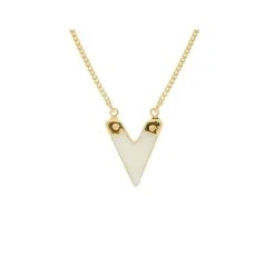 Collier Pendentif V (doré)