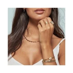 Collier Grains De Café (plaqué Or) -Jollia Soldes Magasin collier grain de cafe plaque or