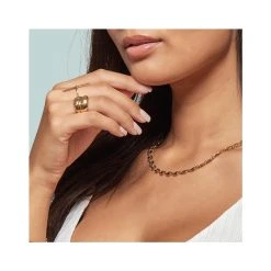 Collier Grains De Café (plaqué Or) -Jollia Soldes Magasin collier grain de cafe plaque or