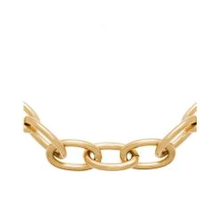 Collier Maillons XXL (doré) -Jollia Soldes Magasin collier grosse maille dor