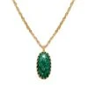 Collier Long Médaillon Cabochon (jade Vert) 2 Collier Long Médaillon Cabochon (jade Vert) -Jollia Soldes Magasin collier long medaillon cabochon