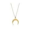 Collier Long Pendentif Corne (doré) -Jollia Soldes Magasin collier long pendentif corne dore