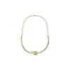 Collier Torque Noeud (doré) -Jollia Soldes Magasin collier maillon dore noeud