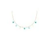 Collier Maillons Pierres (apatite/turquoise/pierre De Lune)