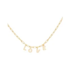 Collier Mini Maillons Love (doré)