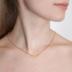 Collier Mini Maillons Love (doré) -Jollia Soldes Magasin collier maillons love 1