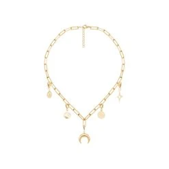 Collier Maillons Rectangles (charms à Composer) -Jollia Soldes Magasin collier maillons rectangle charms