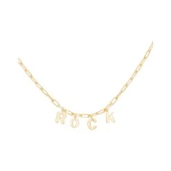 Collier Mini Maillons Rock (doré)