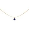 Collier Pendentif Pierre Ronde Bleue (lapis) -Jollia Soldes Magasin collier medaille bleu