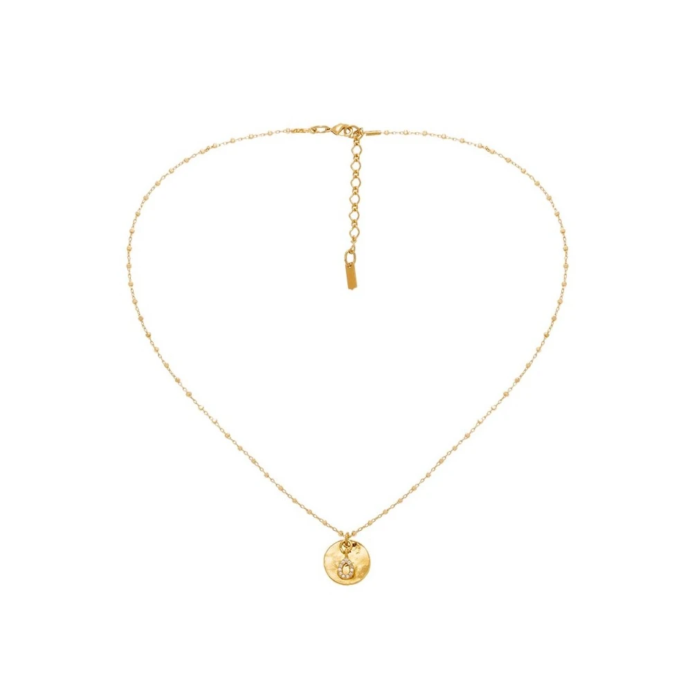 Collier Médaille Et Goutte Zircons (blanc) 5 Collier Médaille Et Goutte Zircons (blanc) – Image 3