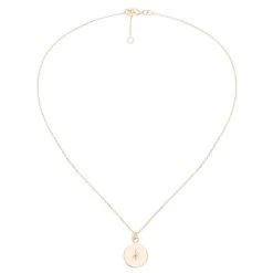 Coffret Colliers Pierres Et Médaille étoile (bleu) -Jollia Soldes Magasin collier medaille etoile 1 1