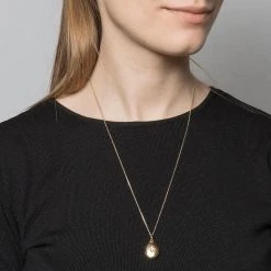 Collier Médaillon étoile Et Strass (doré) -Jollia Soldes Magasin collier medaillon strass dore byjollia