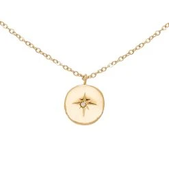 Colliers Superposés Perles Lapis Et Médaille (bleu) -Jollia Soldes Magasin collier mini medaille or 2 1