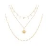 Collier Multirangs Maillons Perles Et étoile (cristal Blanc) -Jollia Soldes Magasin collier multirang maillon perle pendentif etoile