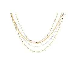 Collier Multirangs Alexandra Perles Miyuki (blanc)