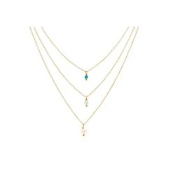 Collier Multirangs Cute (turquoise)