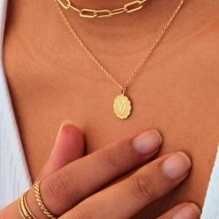 Collier Médaille Astrologique Capricorne (doré) -Jollia Soldes Magasin collier nilai astro 1 1 1 1 1 1 1 1 1